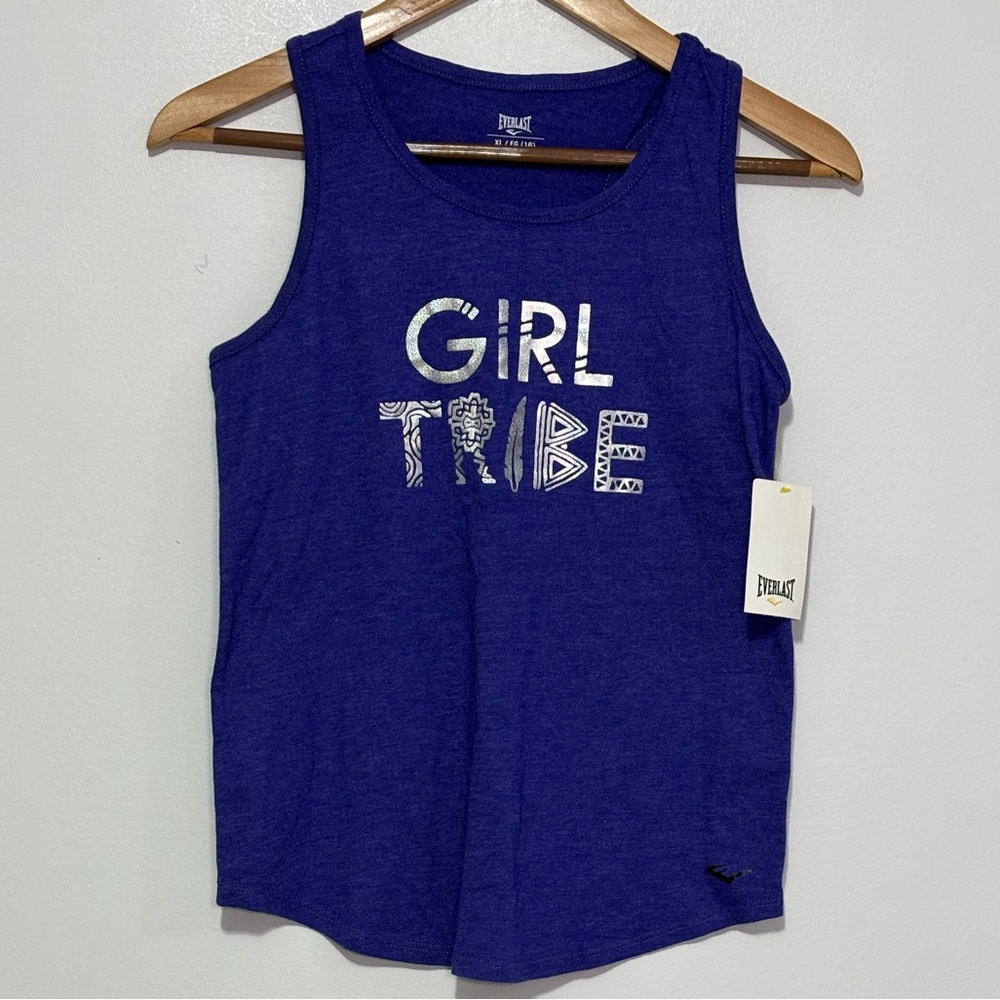 Everlast Sport Tank Top For Girls Color Blue Size XL 16 Theme Girl Tribe NWT